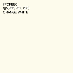 #FCFBEC - Orange White Color Image